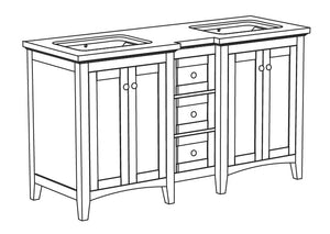 Bethany Collection timber vanity