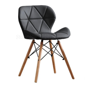 Boreal Nordic design dining chair, home or office, timber legs and two material choices