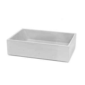 Baby Rectangle 430mm Concrete Basin - Assorted Colours