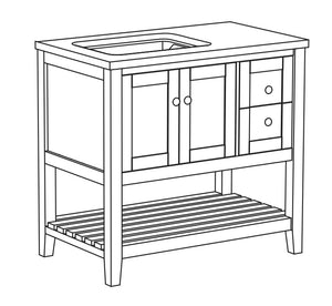 Carly Collection timber vanity