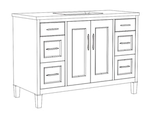 Gabrielle Collection timber vanity