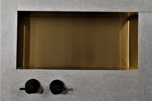 Metallico Shower Niche - Satin Gold (various sizes)