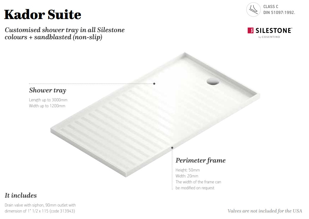 Silestone Kador Suite Shower Tray Bradley Home