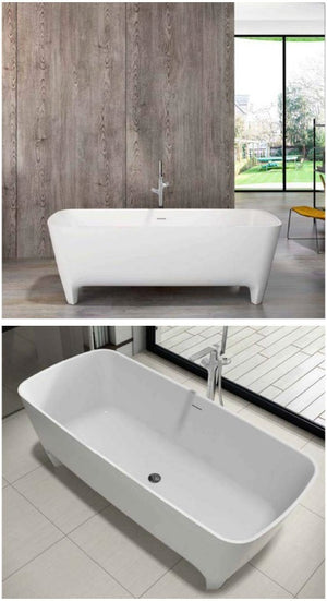 Nashville free-standing modern clawfoot bathtub