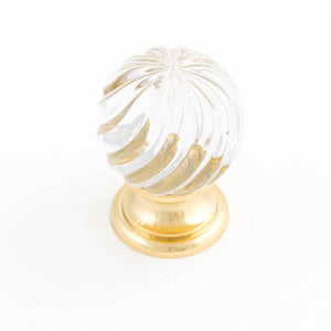 Sovereign 25mm Swirl Round Knob (various finishes)
